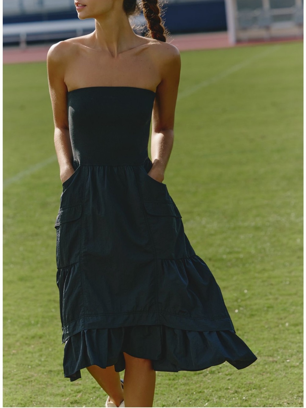 Daily Practice x Anthropologie Strapless Mini Dress